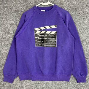 Vintage 1993 AT&T‎ Behind The Scenes Film Clipboard Sweatshirt Men SIZE Large